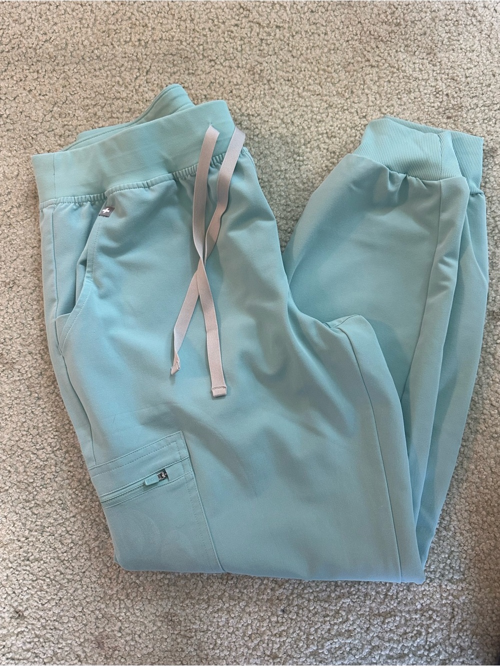 FIGS Seaglass Jogger Scrub Pants with Drawstring- SIZE MEDIUM